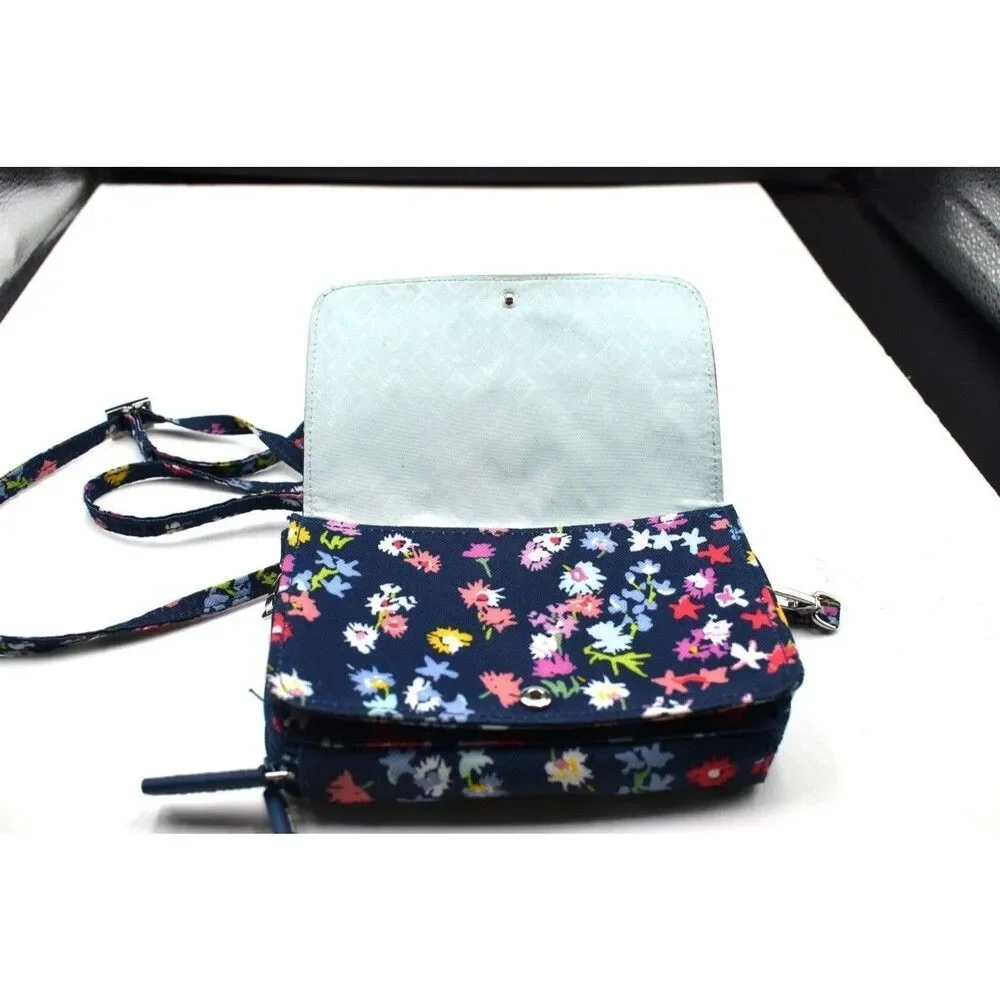 Vera Bradley Compact Wristlet Cross body Floral Bursts Purse sku6
